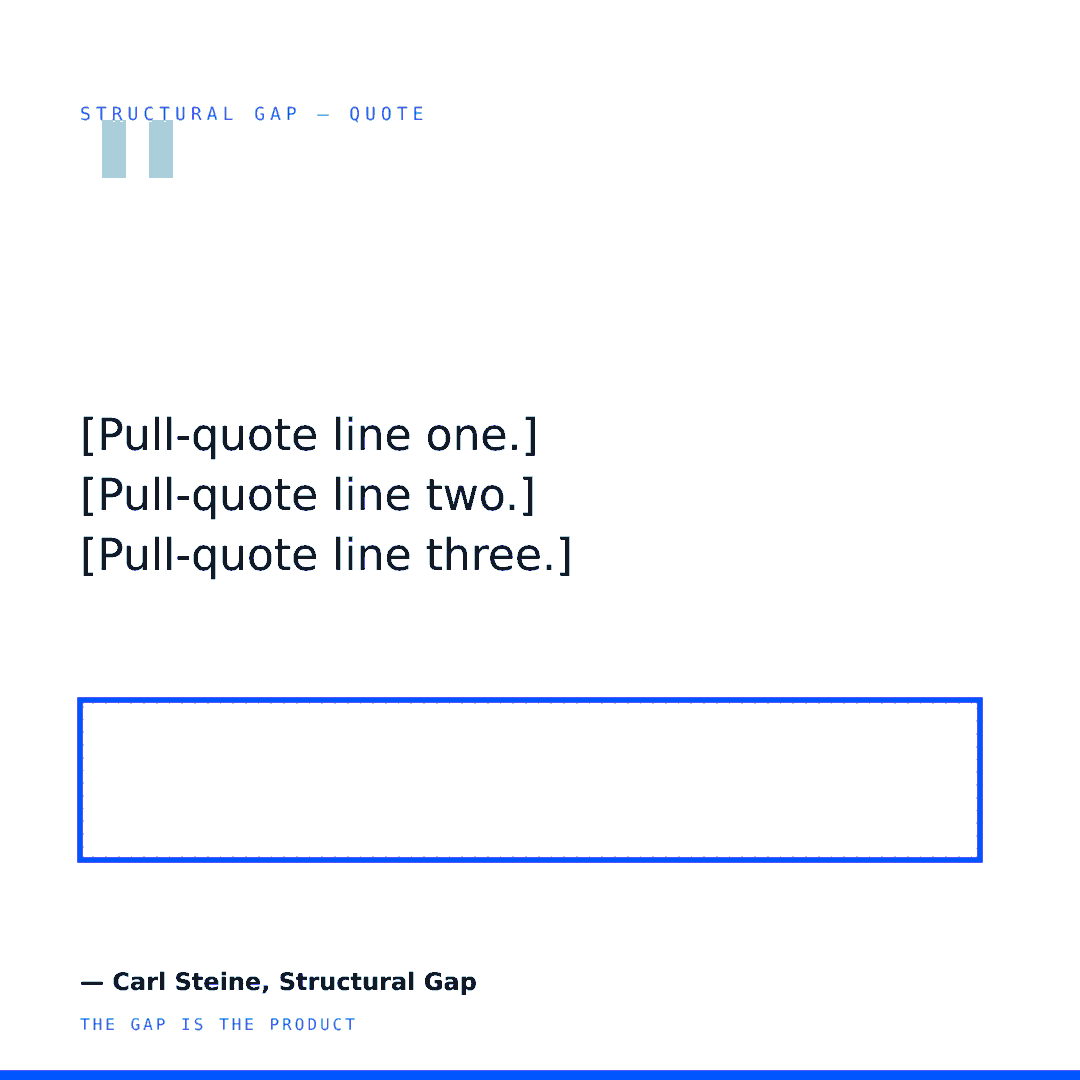 Post template — quote card (1080×1080)